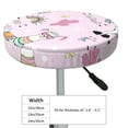 thumbnail image 4 of Haiem No Drama Llama Cushion Round Bar Chair Seat Cover Bar Chair Cushion Covers Elastic Washable Bar Chair Cover,Protects from Scratches and Stains-12 inch, 4 of 7