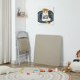 thumbnail image 5 of VECELO 5-piece Folding Table Chair Set, Black Square Table and Set of 4 Chairs, Black, 5 of 7