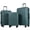 Dark Green, variant on Travelhouse 3 Piece Hardshell Luggage Set Hardside Lightweight Suitcase with TSA Lock Spinner Wheels 20in24in28in.(Black)
