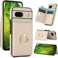 thumbnail image 1 of for Google Pixel 8A Wallet Case, Leather Case with Credit Card Holder and 360° Rotation Ring Stand, RFID Block Flip Leather Shockproof Cover, 1 of 7