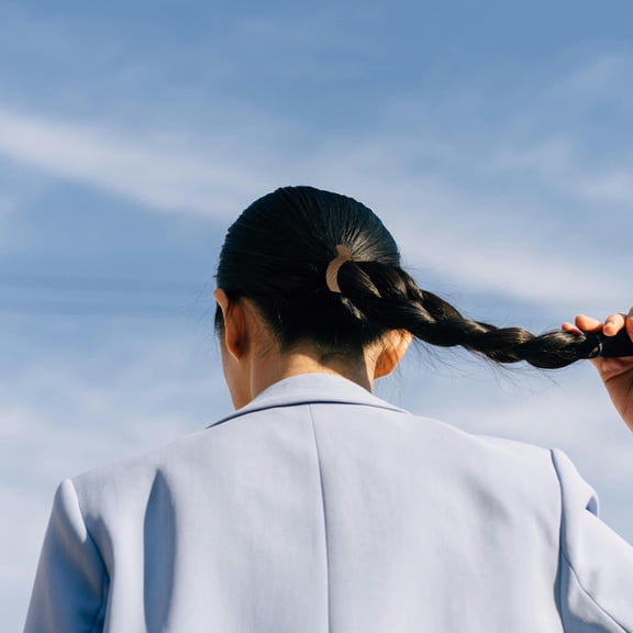 COMPUKAS 2 Pcs High Ponytail Hair Clips Barrettes Assorted Color Easy Styling for Women's Hair