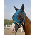thumbnail image 1 of Máscara antimoscas para caballo TGW RIDING Super Comfort con orejas, verde oscuro, talla M, 1 of 1