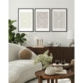 thumbnail image 4 of SHENIFY Boho Abstract Wall Art 16x24in3pcs Black Framed Mid-Century Tan Geometric Landscape Abstract Shapes Cozy Neutral Modern Minimalist Painting Decorative Artwork, 4 of 8