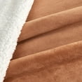 thumbnail image 5 of Cozy Plush / Sherpa Reversible Throw Blanket, 50" x 60", Terracotta, 5 of 6