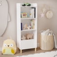 thumbnail image 4 of Bianlte 4-Tier Bookcase,Children's Book Display, Bookshelf Toy Storage Cabinet Organizer for Children's Room, Playroom,Nursery,White, 4 of 7