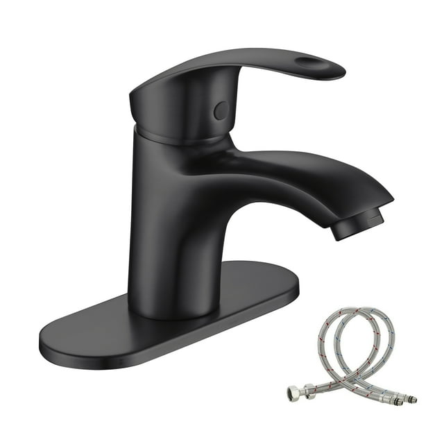 BELZ Wasserhahn Bad, Einhebel-badarmatur, Armatur Badezimmer, Mischbatterie Bad, Höhe 96 mm, Energiesparend Waschbeckenarmatur Einhebelmischer für Badezimmer,Chrom