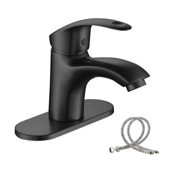 BELZ Wasserhahn Bad, Einhebel-badarmatur, Armatur Badezimmer, Mischbatterie Bad, Höhe 96 mm, Energiesparend Waschbeckenarmatur Einhebelmischer für Badezimmer,Chrom