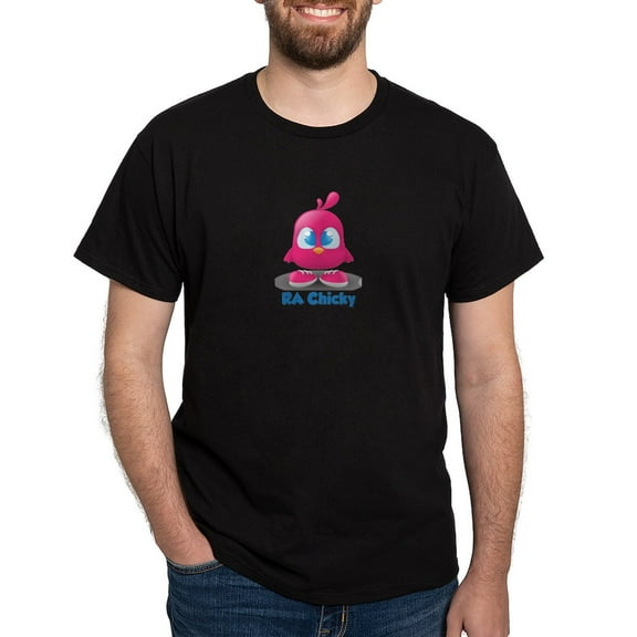 CafePress - RA Chicks Cute Pink Chicky Dark T Shirt - Men's Classic Graphic Cotton T-Shirt