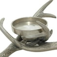 thumbnail image 5 of DecMode Silver Aluminum Metal Antler Candle Holder, 5 of 8