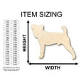 thumbnail image 2 of Unfinished Wood Jack Russel Terrier Small Dog Shape - Craft - up to 46" DIY 46" / 3/4", 2 of 3