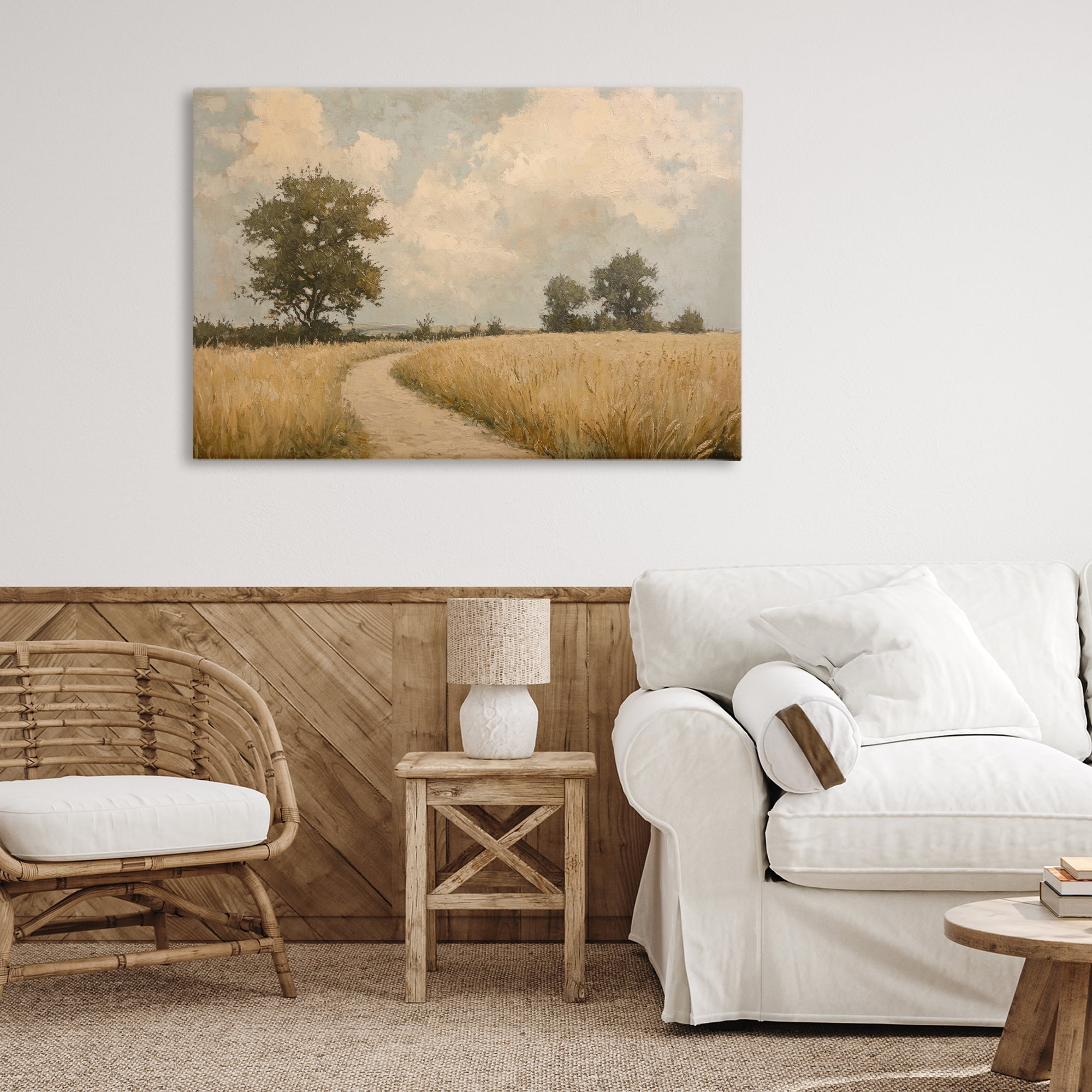 Stupell Industries Soft Field of Wheat Canvas Wall Art, design by Petal Prints Design