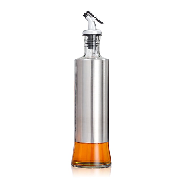 Tenedor de la botella de aceite Conjuntos de botellas de acero inoxidable Dispensador de suministro de cocina Dispensador antideslizante Herramienta de almacenamiento Salsa para vinagre de soja 500ml Guardurnaity HA009719-03B