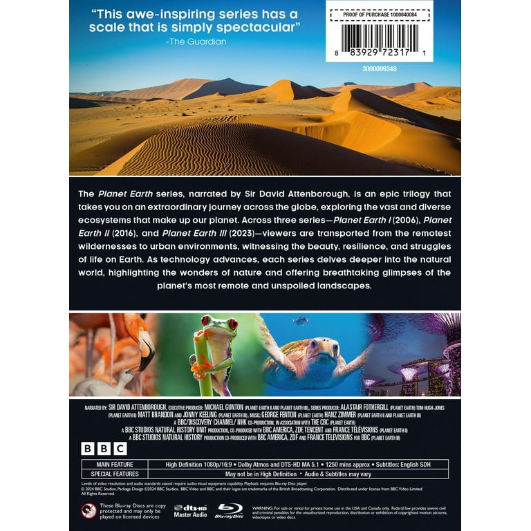 Planet Earth Trilogy Collection (Blu-ray), Documentary, BBC