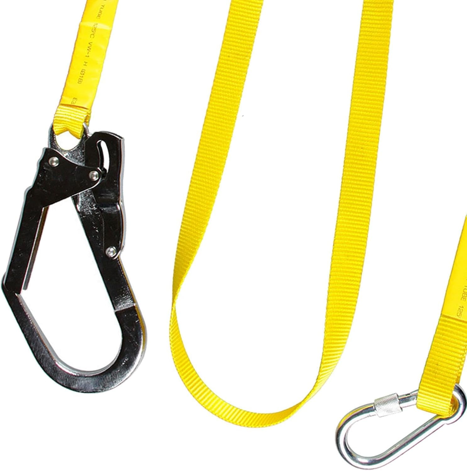 Work Safety Belt Equipment Safety Lanyard Rope for Outdoor Climbing Arborist Polyester Reinforced Yarn, Length 180 cm