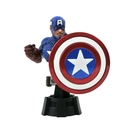 UPC: 0699788839904 | Diamond Select Marvel Comic Captain America Bust