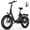COCO-U, variant on Helokeep 16" Fat Tire Wheel Step-Thru Folding Electric Bike for Women, 1200W Peak, 30 Miles Range, 25MPH, 48V 10Ah Battery, UL2849 Certified, Black