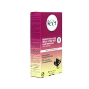 2 Pack Veet Ready to Use Wax Strip Kit Hair Remover Legs & Body 40 Strips Each