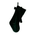 thumbnail image 2 of Large Velvet Christmas Stockings, 19 inch Christmas Stocking for Xmas Tree Mantle Fireplace Decoration Burgundy Green Socks Stocking Hanging Ornaments Gifts Stuffed Holiday Party Decor(Green(2)), 2 of 5