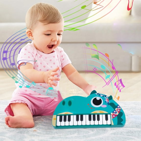 Musical Piano Toys, Pocket Travel Piano Keyboard Musical Instrument Toys Interactive Birthday Gift