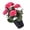 Hot Pink, variant on UV Resistant Artificial Flowers with Green Leaves, Realistic Faux Flowers Bouquet, All Weather Decor, Ramos De Flores Artificiales for Vase Arrangement