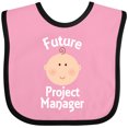 thumbnail image 3 of Inktastic Future Project Manager Occupation Boys or Girls Baby Bib, 3 of 4