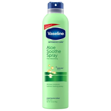 Vaseline Intensive Care Aloe Soothe Spray Lotion, 6.5 (Best Lotion For Spray Tan)