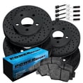 thumbnail image 1 of PowerSport Front Rear Brakes and Rotors Kit |Front Rear Brake Pads| Brake Rotors and Pads| Ceramic Brake Pads and Rotors |fits 1990-1992 Mercedes-Benz 300E, 1 of 7