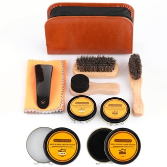 KIWI Deluxe Shoe Shine Kit M-26 with Polish Brush - Walmart.com