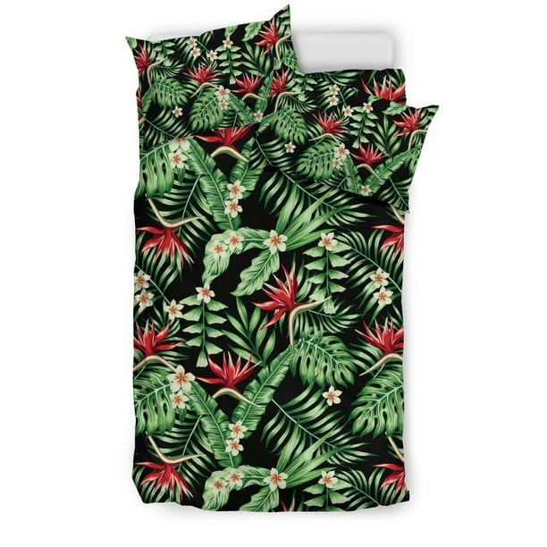 Juego de cama Bop05 con estampado de aves del paraíso