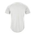 thumbnail image 5 of Men's Muscle T-Shirt - Pleated Raglan Sleeve Bodybuilding Gym Tee - 95% Polyester 5% Spandex, Short Sleeve, Fashion Workout Shirts, 5 of 5