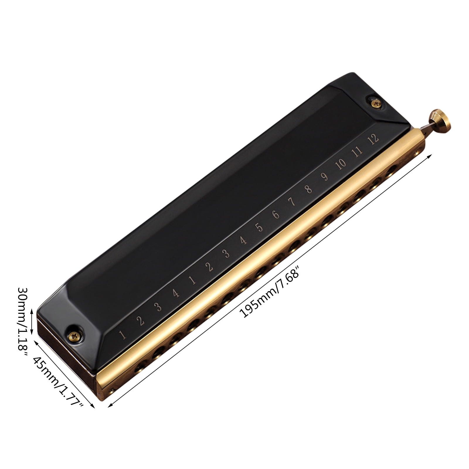 Blues Harmonica in C, 16 Holes Blues Harp Diatonic Harmonica C, Mouth Organ harmonica in C For Adults, Beginners