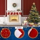 thumbnail image 3 of Mini medias navideñas, estrella de copo de nieve brillante con tejido de felpa Afortunado Sencillez, 3 of 5