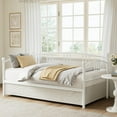 thumbnail image 4 of Kojooin Metal Twin Daybed Frame, Heavy-Duty Steel Slatted Support, No Box Spring Needed, for Living Room, Bedroom, or Guest Room, 4 of 8