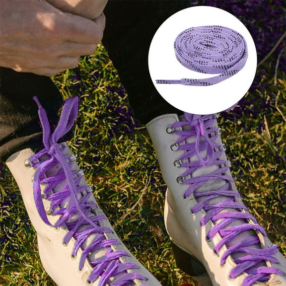 PAMINGONO 108 cm Flat Hockey Skate Laces, Polyester and Cotton, Ideal for Sports and Athletic Shoes