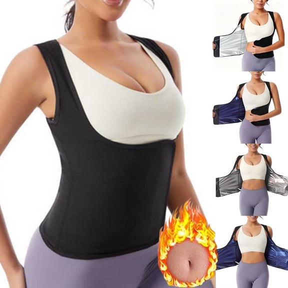 Aofany Women Waist Trainer Corset Tummy Control Underbust Body Shaper Zipper/Buckle Vest Waist Cincher Tank Top