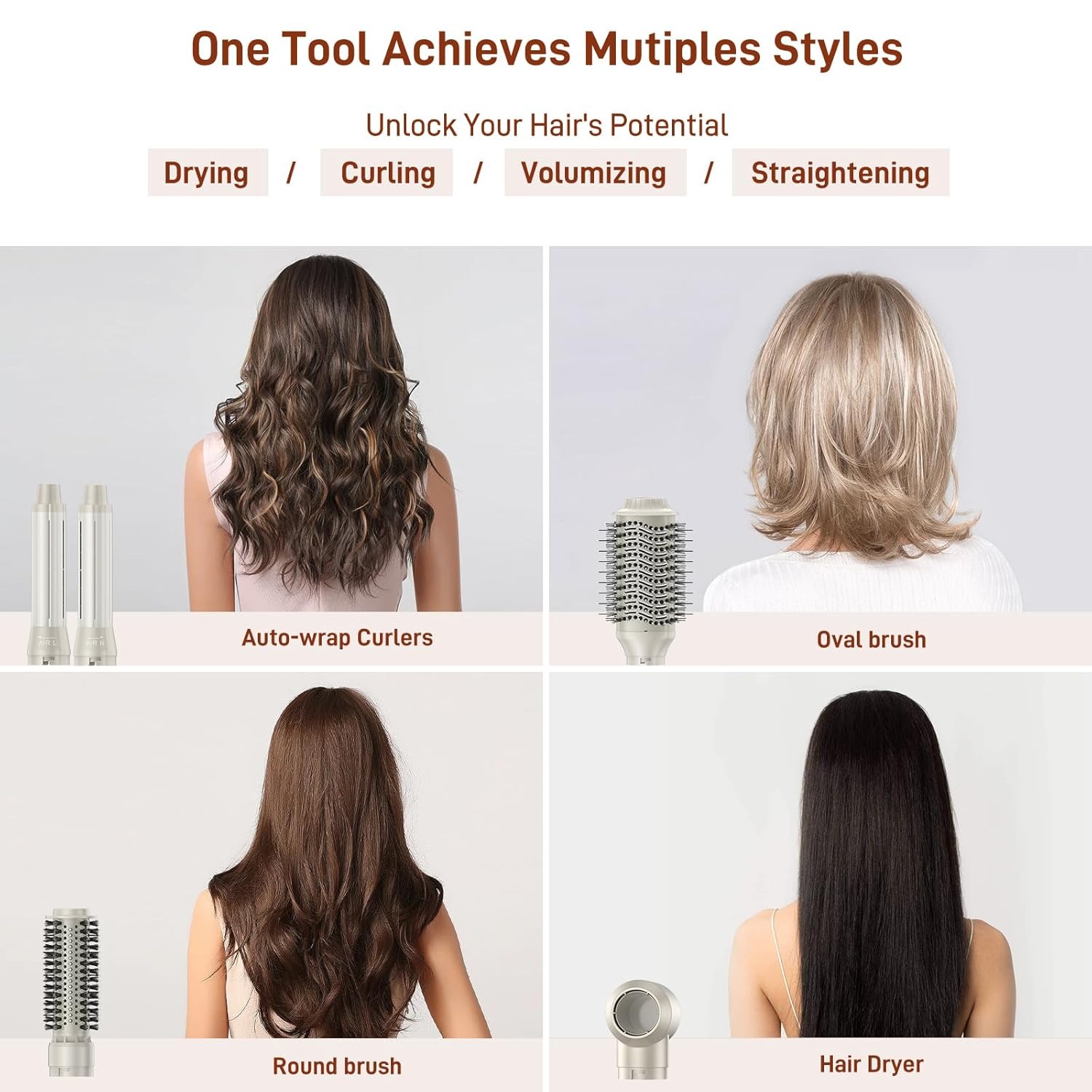 RACCOMB 5-in-1 Hot Air Styler with Negative Ions photo 5