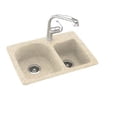 thumbnail image 7 of swan ksdb-2518-010 25" x 18" swanstone double-basin dual mount kitchen sink, available in various colors, 7 of 7