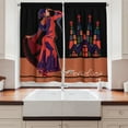 thumbnail image 2 of Ambesonne Spanish Kitchen Curtains, Traditonal Dancer Woman, 55"x39", Multicolor, 2 of 3