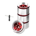 thumbnail image 2 of segolike 1 Inch Tire Wheel Replacement Professional Metal Wheel Rim RC Metal Hub for 1/18 red, 2 of 9