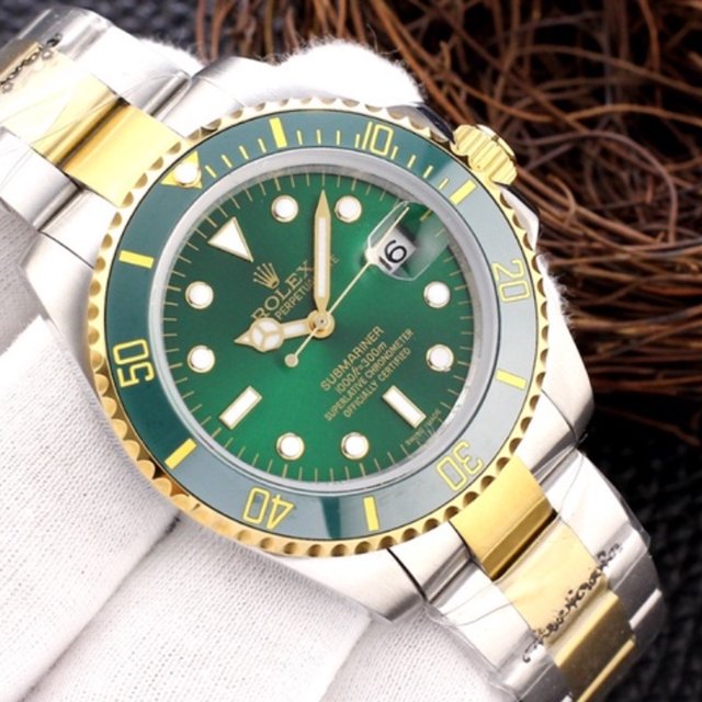 Reloj Rolex Green Ghost Water Steel Pulsera Calendario Noctilucent Para Hombre Impermeable Deng Xun unisex