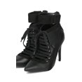 thumbnail image 5 of New Women Wild Diva Akira-149 Pointy Toe Lace Up Ankle Cuff Stiletto Bootie, 5 of 6