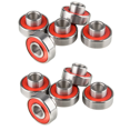 thumbnail image 2 of 50 Pcs 608- Roulement Intégré Longboard Roulement de Roue de Planche à Roulettes Roulement de Patin à Roues Alignées 8X22X12.6mm,Rouge,50 x Roulements de Planche à Roulettes,Rouge, 2 of 6