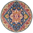 thumbnail image 5 of SAFAVIEH Aspen Gamal Floral Bordered Wool Area Rug, Navy/Fuchsia, 8' x 10', 5 of 6
