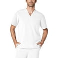 thumbnail image 2 of Adar Addition Scrub Set for Men - Classic V-Neck Scrub Top & Cargo Scrub Pants - A9300 - Fresh White - XL, 2 of 7