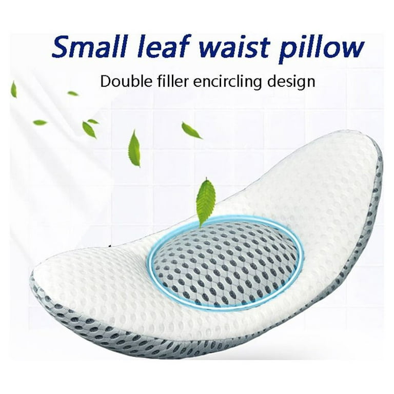  Lumbar Support Pillow for Bed Lower Back Pillow for Sleeping Lumbar  Pillow for Back Pain Relief Back Pillow for Sleeping Memory Foam Back  Sleeper Pillows w/Removable Zipper Breathable Pillow Cover 