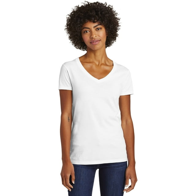 Alternative Apparel T-Shirt Col en V en Jersey Mélangé pour Femmes Runaway - AA6046