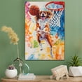 thumbnail image 2 of Nederlandse Kooikerhondje Dog Stretched Canvas Size 8x12 – Basketball Canvas Print of Funny Nederlandse Kooikerhondje Dog Wall Art, Basketball Sports Wall Decor, Home Decor, Dog Lover, 2 of 5