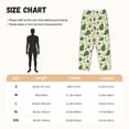 thumbnail image 2 of Salouo Green Avocado Print Women's Pajama Pants Casual Loose Sweatpants PJs Flowy Pants Drawstring Palazzo for Women Wide Leg Pants Lounge Pajama -Medium, 2 of 8