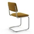 thumbnail image 4 of Pemberly Row Contemporary Velvet Side Chair (Set Of 2) in Gold, 4 of 6