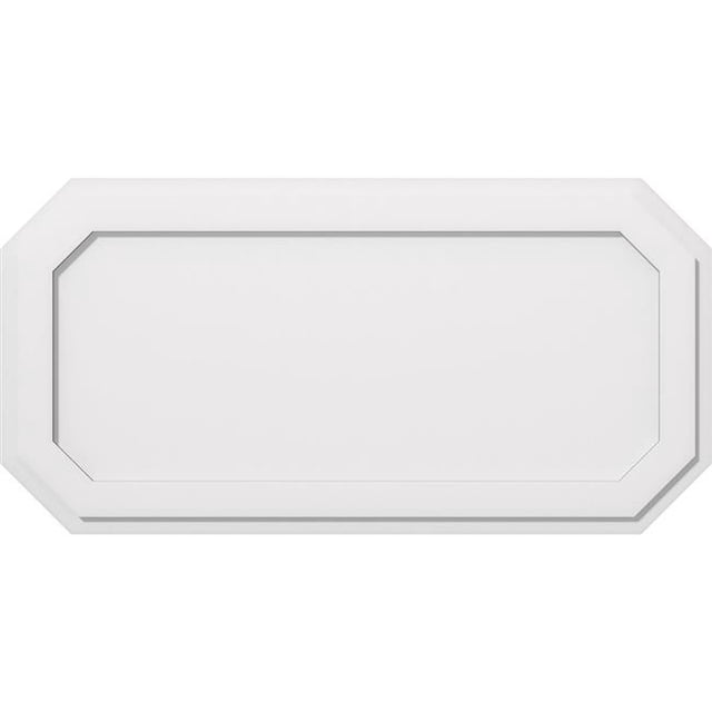 Ekena Millwork CMP40X20ED 20 x 40 in. Rectangle Émeraude Architectural Grade PVC Contemporain Médaillon de Plafond